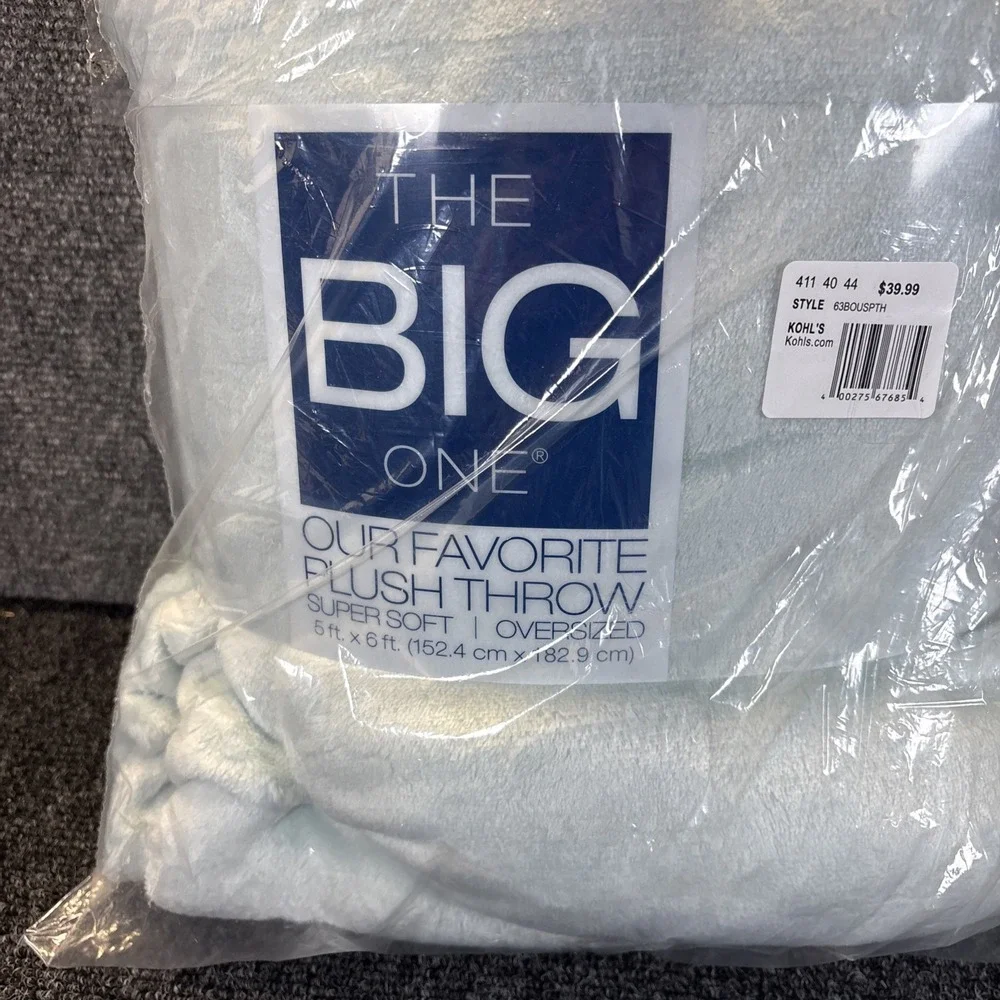 The Big One~Oversized/Super Soft Plush Throw~5ft X 6ft~Solid Teal